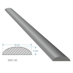 Madlo D 40x11x3000mm, cena za KUS Madlo D 40x11x3000mm, cena za KUS